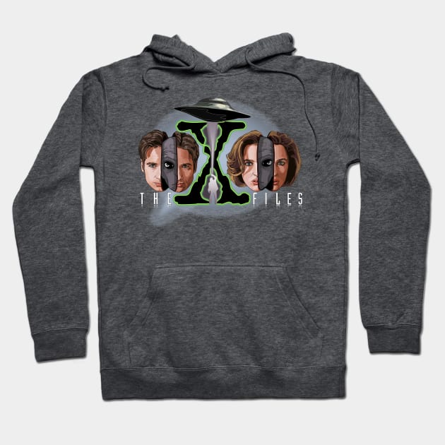 X-Files Mulder and Scully Autopsy: The Truth is Out There Hoodie by Screen Fiend Merch